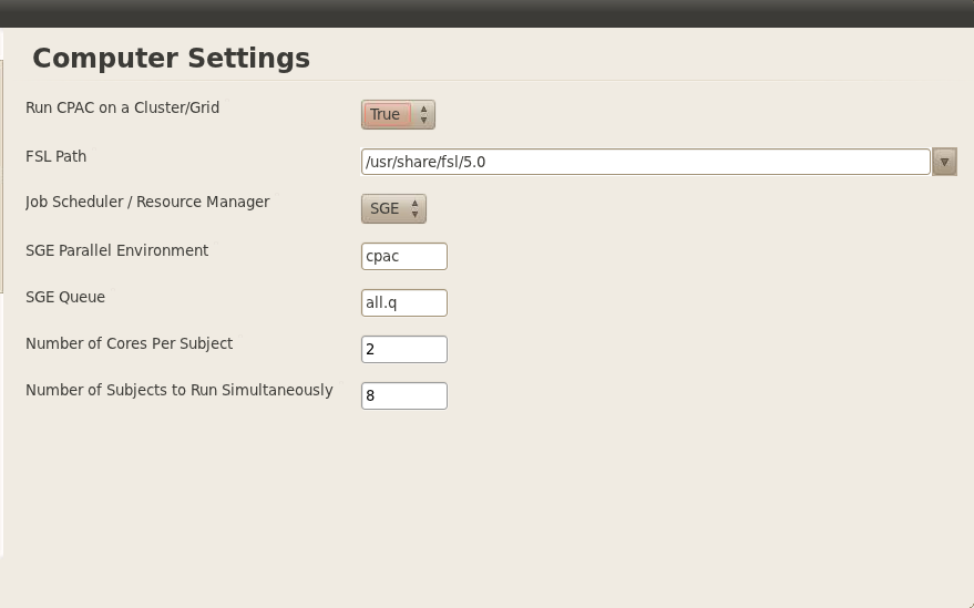 Computer Settings